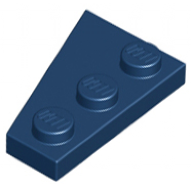 dark blue wedge plate 3 x 2 right