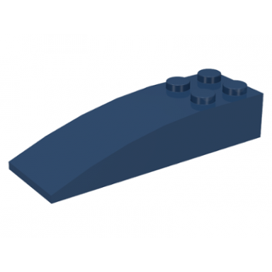 dark blue slope curved 6 x 2