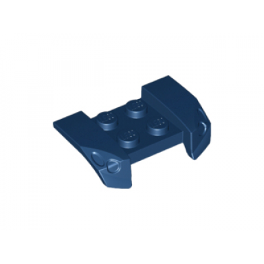 dark blue vehicle mudguard 2 x 4 with headlights overhang