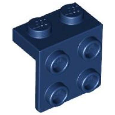 dark blue bracket 1 x 2 - 2 x 2