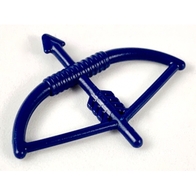 dark blue minifigure weapon bow longbow with arrow drawn