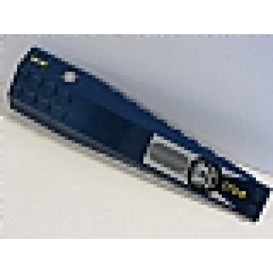dark blue wedge 16 x 4 triple curved with reinforcements with ctd-2 silver vent wiring secret and silver round pattern model left side stickers - set 8636
