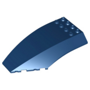 dark blue windscreen 10 x 6 x 2 curved
