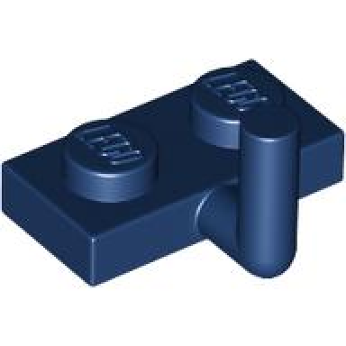 dark blue plate modified 1 x 2 with bar arm up horizontal arm 5mm