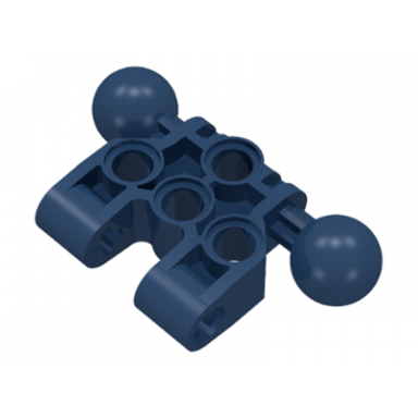 dark blue bionicle vahki torso lower section with 2 ball joint and 4 pin holes