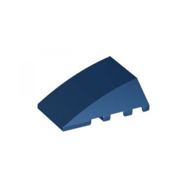 dark blue wedge 4 x 4 triple curved no studs