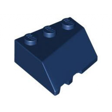 dark blue wedge 3 x 3 sloped right