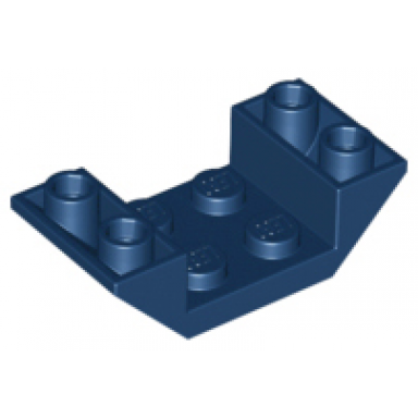 dark blue slope inverted 45 4 x 2 double with 2 x 2 cutout
