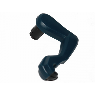 dark blue dinosaur leg small front raptor left with black pin and black claws pattern