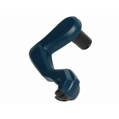 dark blue dinosaur leg small front raptor right with black pin and black claws pattern