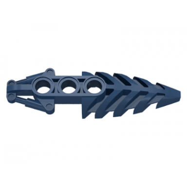 dark blue bionicle foot visorak with 3 pin holes