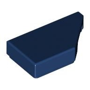 dark blue tile modified 1 x 2 wedge right