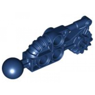 dark blue bionicle toa hordika arm lower section with ball joint
