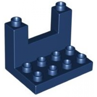 dark blue duplo plate 3 x 4 x 2 1 3 rampart