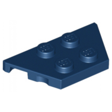 dark blue wedge plate 2 x 4