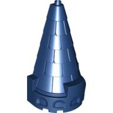 dark blue duplo roof spire - castle