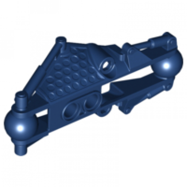 dark blue bionicle piraka arm section with 2 ball joint