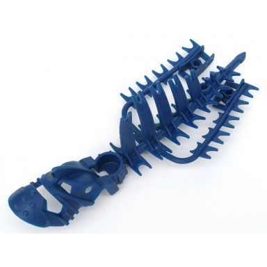 dark blue bionicle piraka spine with mask and arm covers vezok - flexible rubber