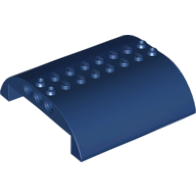 dark blue slope curved 8 x 8 x 2 double
