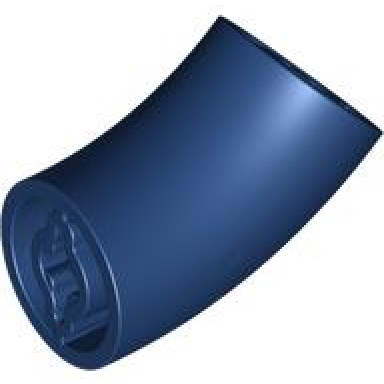 dark blue brick round 2 x 2 d 45 degrees elbow 27.7mm standing height