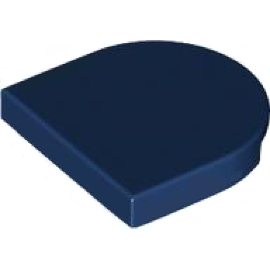 dark blue tile round 2 x 2 half circle extended