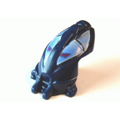 dark blue minifigure head modified bionicle toa mahri hahli nuparu hahli dark blue pattern