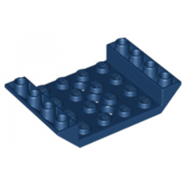 dark blue slope inverted 45 6 x 4 double with 4 x 4 cutout and 3 holes