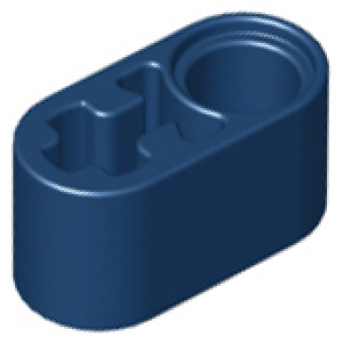 dark blue technic liftarm thick 1 x 2 - axle hole