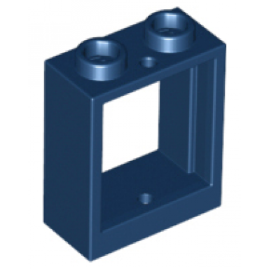 dark blue window 1 x 2 x 2 flat front