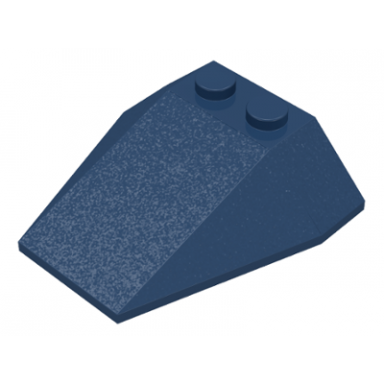dark blue wedge 4 x 4 triple without stud notches