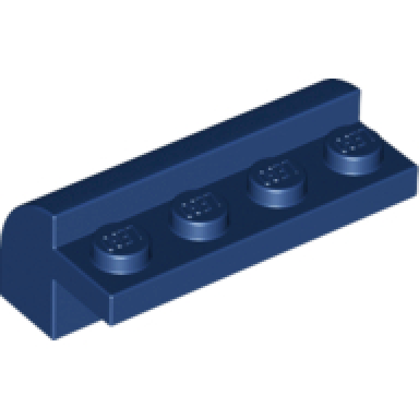 dark blue slope curved 2 x 4 x 1 1 3 with 4 recessed studs