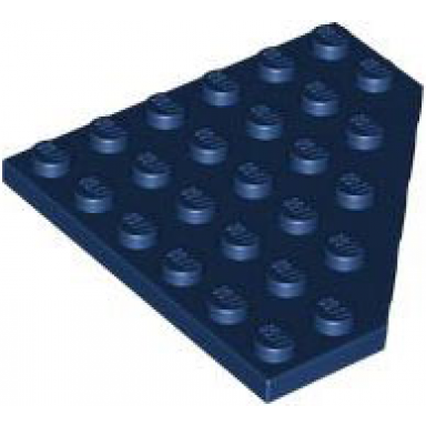 dark blue wedge plate 6 x 6 cut corner