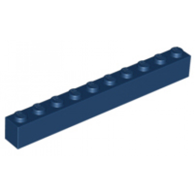 dark blue brick 1 x 10