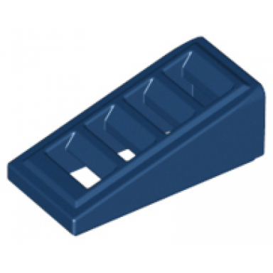 dark blue slope 18 2 x 1 x 2 3 with grille