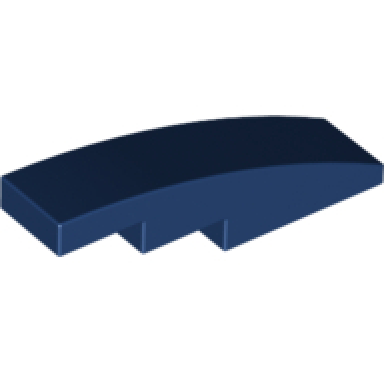 dark blue slope curved 4 x 1