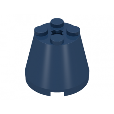 dark blue cone 3 x 3 x 2