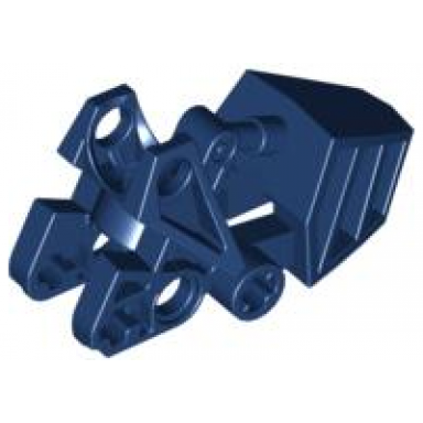 dark blue bionicle foot with ball joint socket 3 x 6 x 2 1 3 squared tops