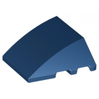 dark blue wedge 4 x 3 triple curved no studs