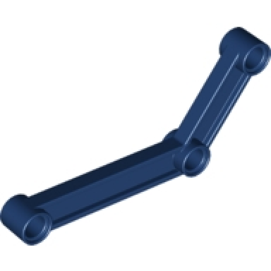 dark blue technic link 1 x 9 bent 6 - 4