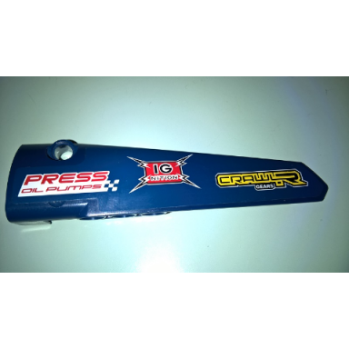 dark blue technic panel fairing 5 long smooth side a with press oil pumps ig nition and crawlr gears pattern sticker - set 41999