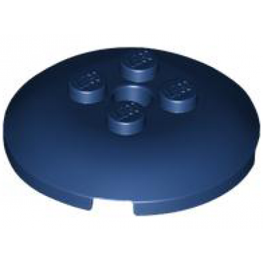 dark blue brick round 4 x 4 x 2 3 dome top with hole