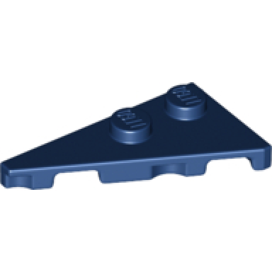 dark blue wedge plate 4 x 2 left pointed