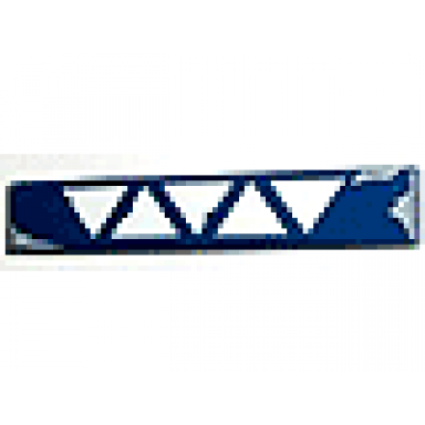 dark blue tile 1 x 6 with sw vulture droid triangles pattern 3 sticker - sets 7256 7283