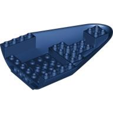 dark blue aircraft fuselage forward bottom curved 8 x 12 with 4 holes