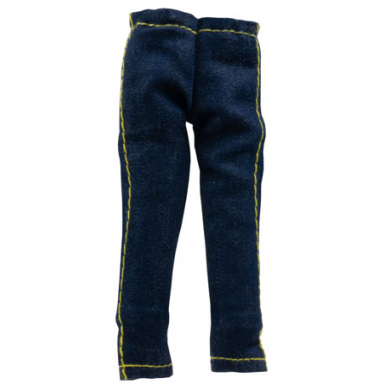 scala clothes female pants with yellow stitching jeans