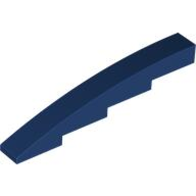 dark blue slope curved 8 x 1 x 1 2 3