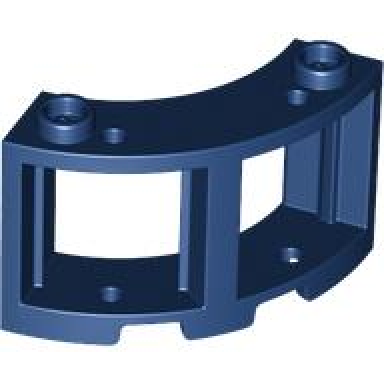 dark blue window 3 x 3 x 2 round corner