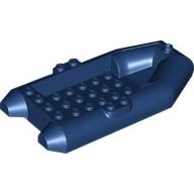 dark blue boat rubber raft 12 x 6 x 2