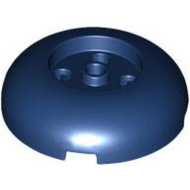 dark blue brick round 4 x 4 dome top with 2 x 2 recessed center