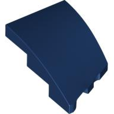 dark blue wedge 3 x 2 left no studs